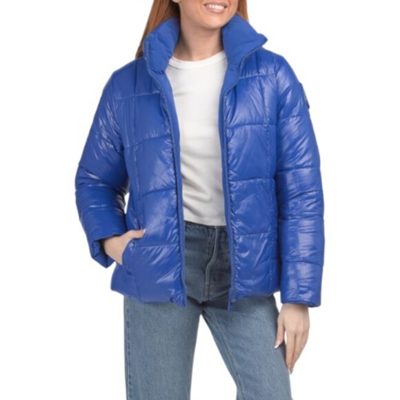 ALPENHAUS 2 In 1 Reversible Stretch Puffer With Detachable Scarf - Picture 3 of 4